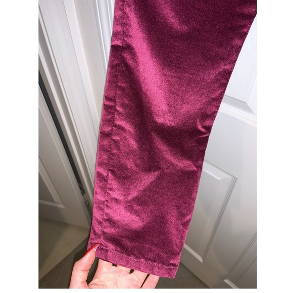 Alice & Olivia STRETCH VELVETHigh Rise Skinny Jeans - Picture 10 of 17